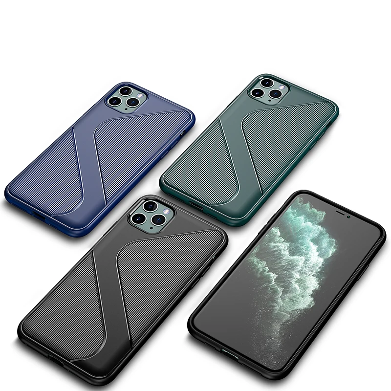 Для iPhone 11 Pro Max 11 Pro 11 чехол, тонкий ТПУ силиконовый нескользящий мягкий гибкий противоударный чехол s для iPhone 11