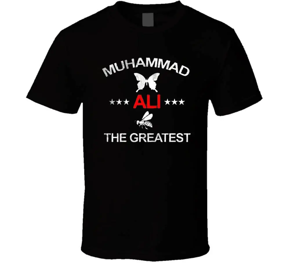 Футболка с логотипом Muhammad Ali Cassius Clay черная белая футболка мужские футболки