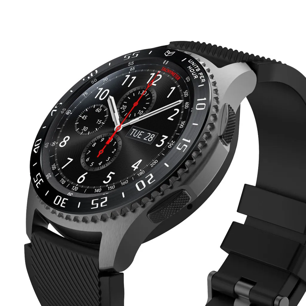 Умный БЕЗЕЛЬ для наручных часов кольцо для samsung gear S3 Frontier Scale часы кольцо клеющаяся крышка против царапин металлический ободок кольцо клеющаяся крышка