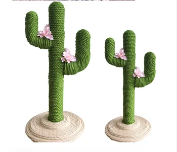 

Sisal cactus cat tree cat scratching post vertical cat toys claw column plate pet supplies cat supplies furniture