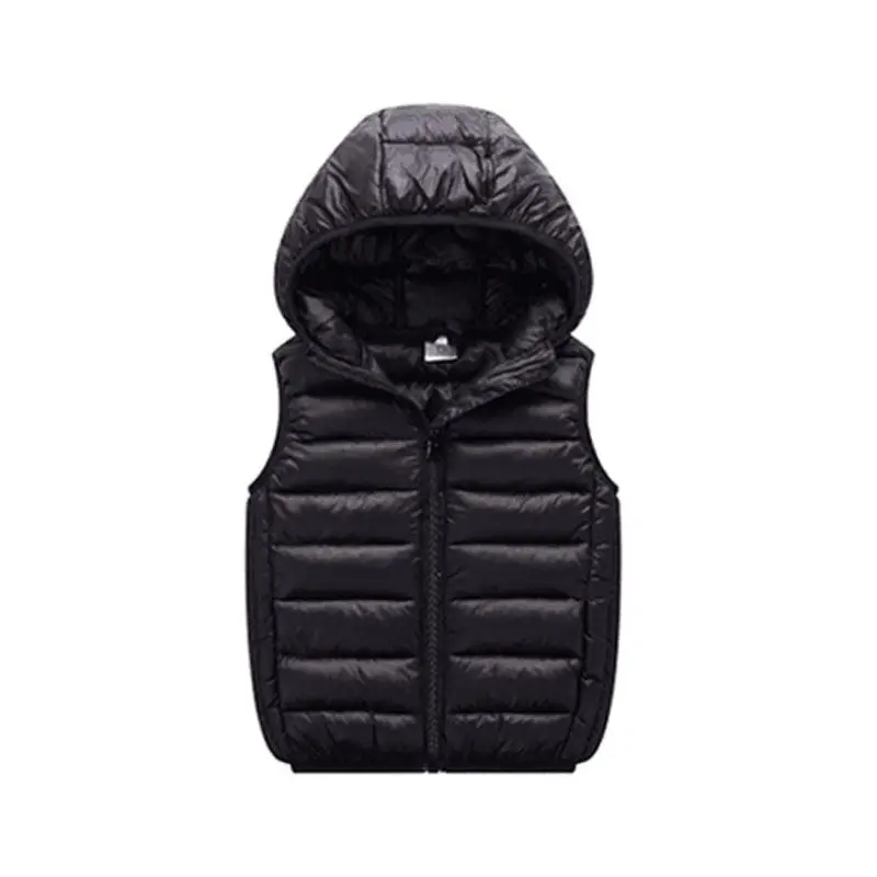 Girls Boys Hooded Vests Children's Down Cotton Coat Autumn Winter Baby Kids Waistcoat Outerwear Clothing Infant Warm Jacket For children vest