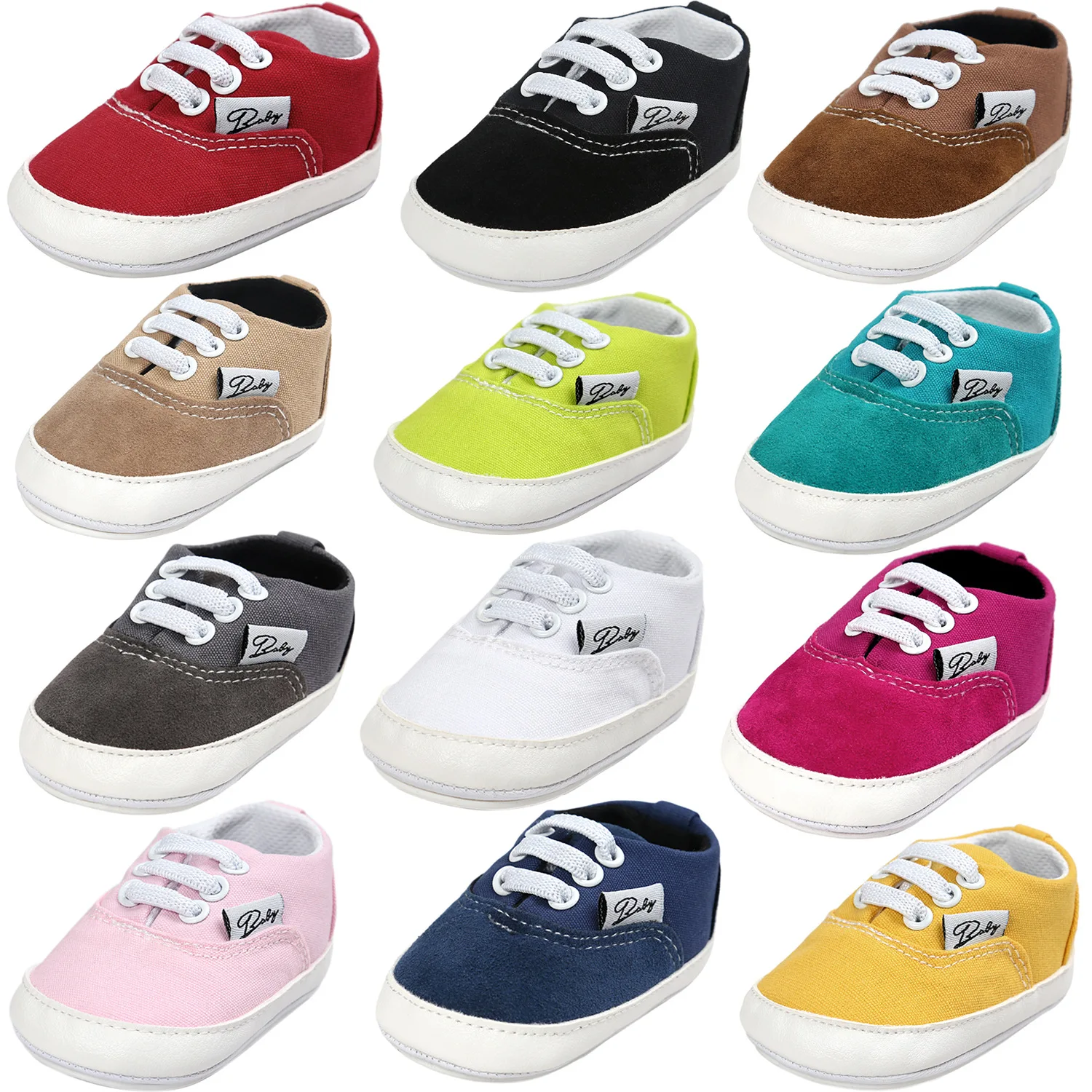 

0-6-12-18 Month Baby Toddler Shoes Fashion Canvas Shoes Baby Infant Soft Bottom Toddler Shoes for 2020 New Shoes