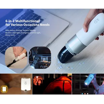 

Clean Capsule C30 6-in-1 Multifucntional Mini Cordless Handheld Vacuum Cleaner Rechargeable 4500Pa Strong Suction for Home