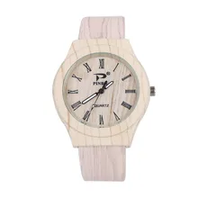 Повседневные мужские часы с круглым циферблатом Спортивные кварцевые наручные часы модный деревянный дизайн для мужчин