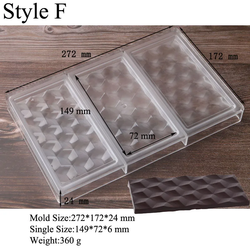 Style F Meibum Love Diamond поликарбонатные формы для шоколада детские твердые формы для конфет Кондитерские десерты противень для выпечки Кондитерские инструменты - Цвет: Style F
