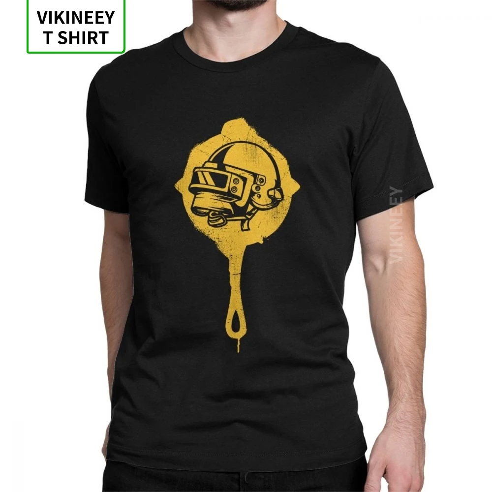 

SwagPan Helmet Winner Winner Chicken Dinner Awesome T Shirt Man's Short Sleeves Clothes Printed Tees 100% Cotton T-Shirt