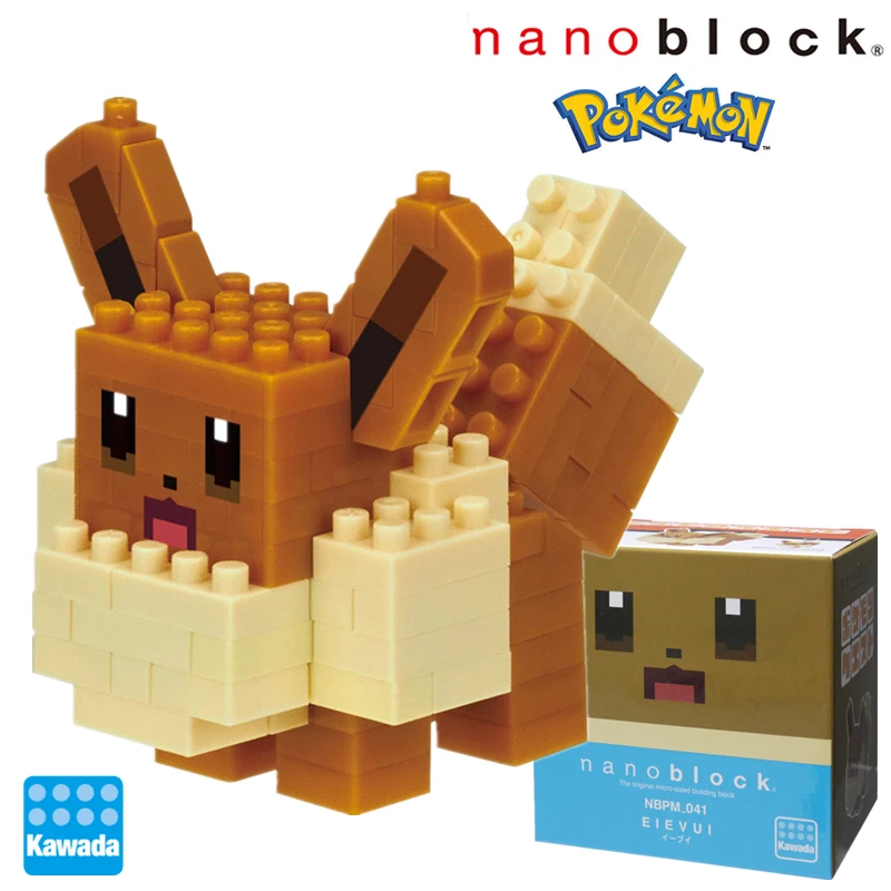Nanoblock Покемон Пикачу аниме мультфильм 3D модель алмаз мини микро блок Kawada строительные блоки кирпичи сборки игрушки игры - Цвет: nbpm-041