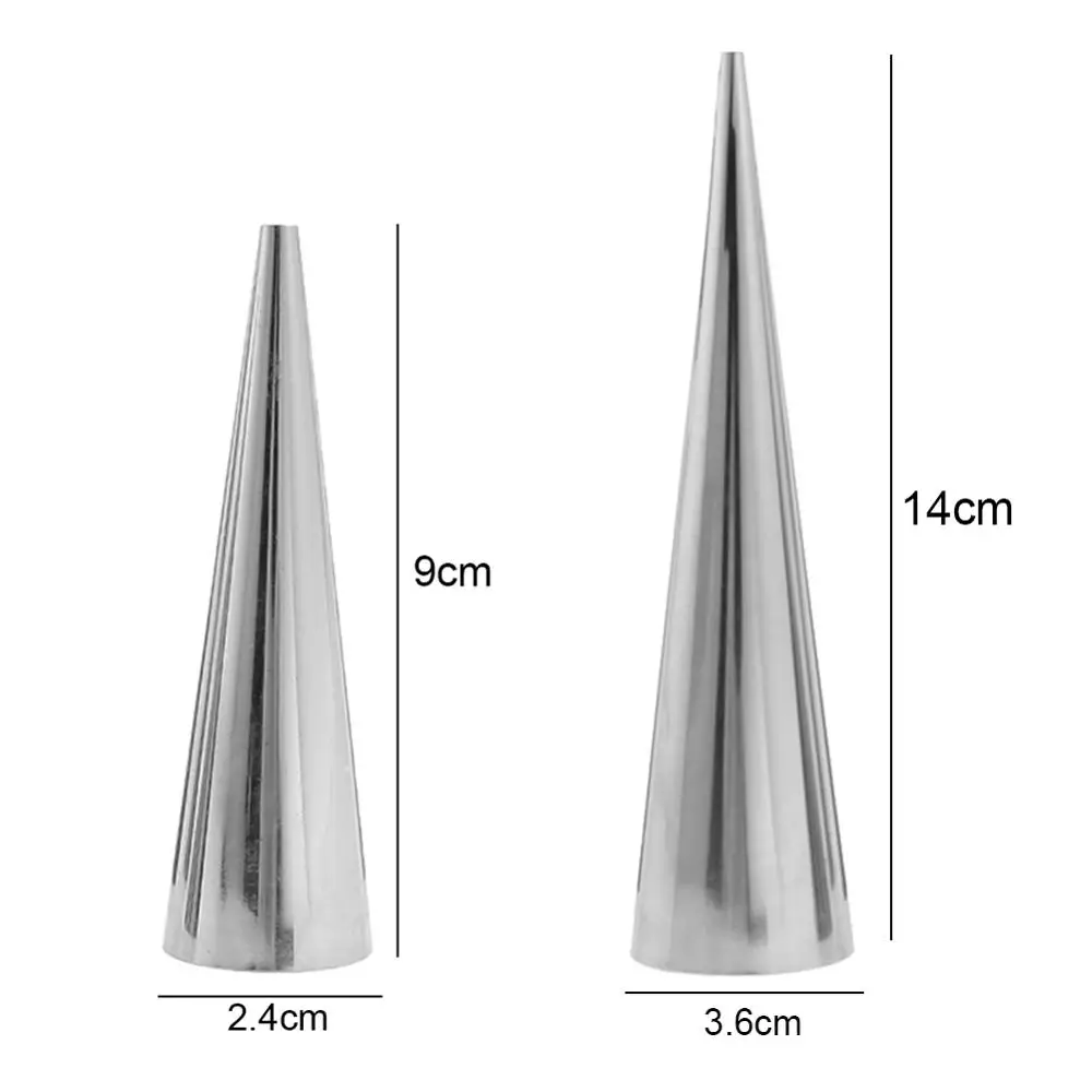 Для Выпечки 5 шт./компл. DIY конусы для выпечки спиральных круассан трубка Рог