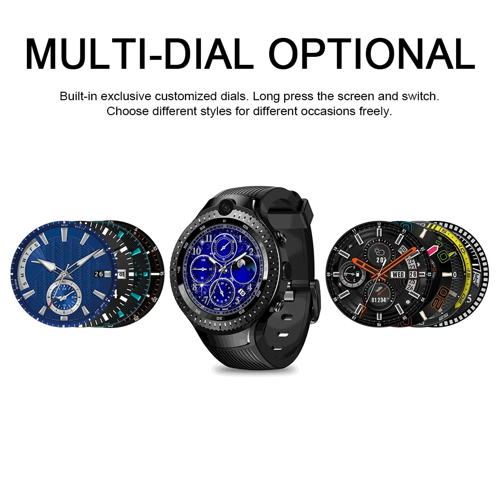 US $103.60 For Zeblaze THOR 4 Dual Smart Watch With 4G Dual Camera 1G Plus 16G Memory 530 MAh Battery Smart Watch Smart Electronics