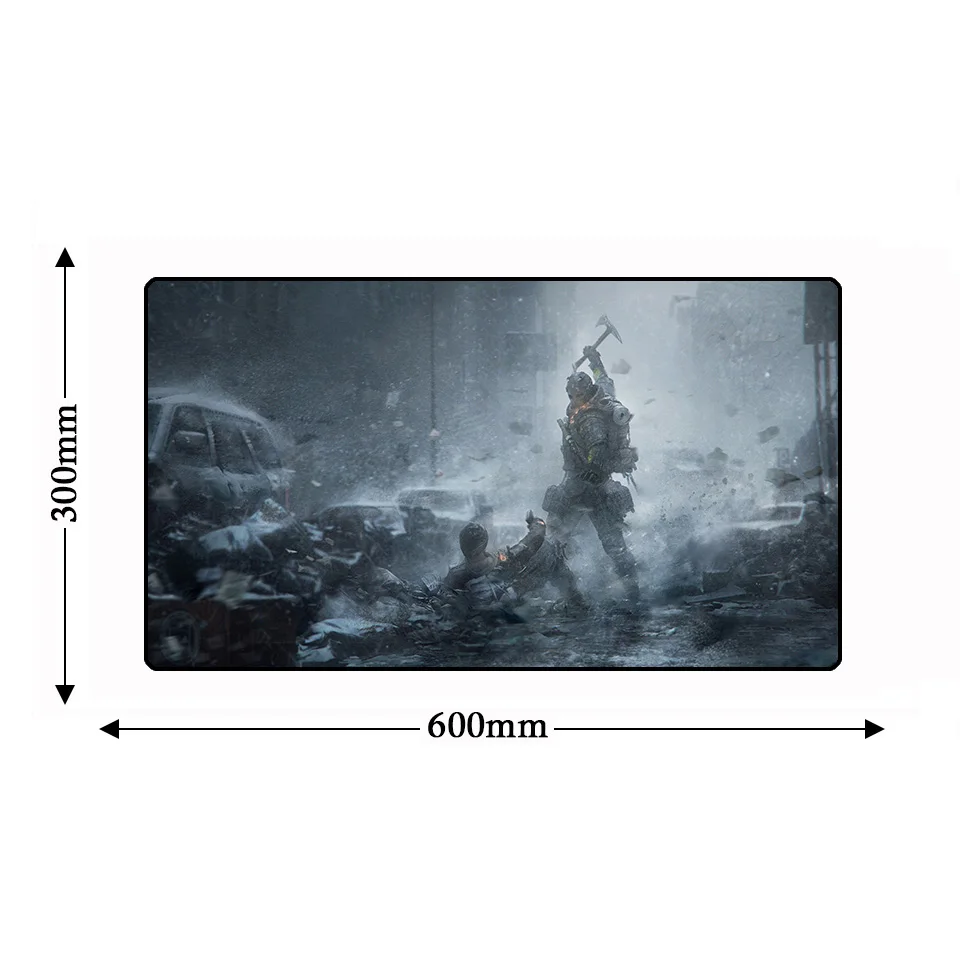 Большой Lockedge Rainbow Six Siege компьютерный коврик для мыши tapis de souris 60*30 см нескользящий Настольный коврик игровая клавиатура геймер большой коврик для мыши