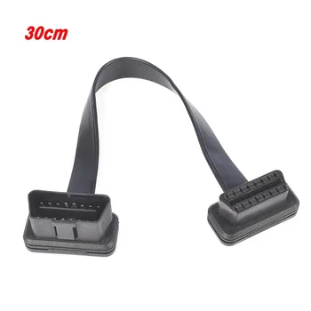 

30CM As Noodle Cable OBD2 Extension Cable OBD2 16Pin Male To 16Pin Female OBD II Connector for OBD2 Diagnostic Tool ELM327 Cable