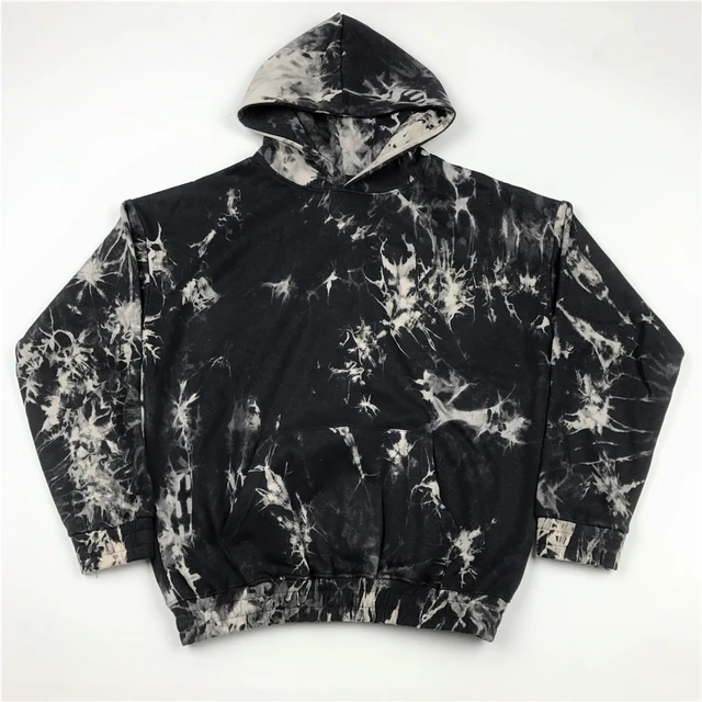 tie dye hoodie black