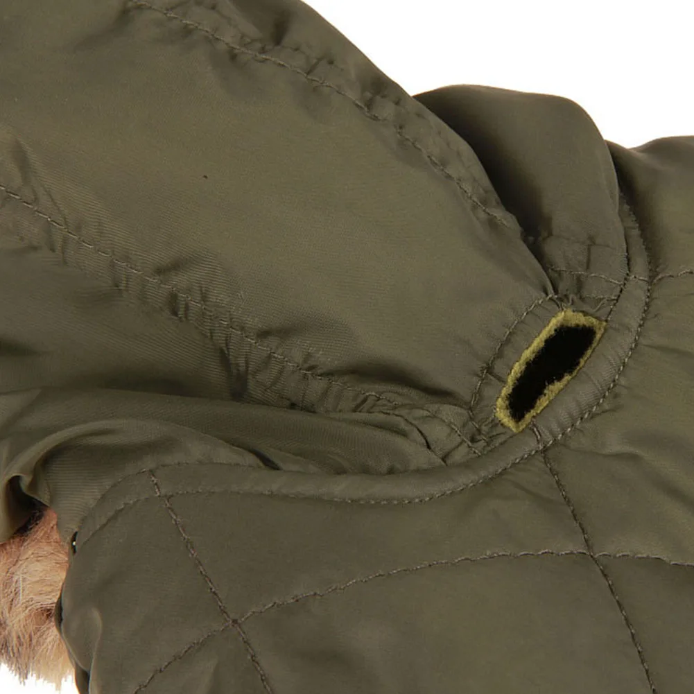 Clothes Jacket Thicken Hoodies Outwear Coat Leopard Print Pet Dog Pocket Puppy Warm Autumn Winter