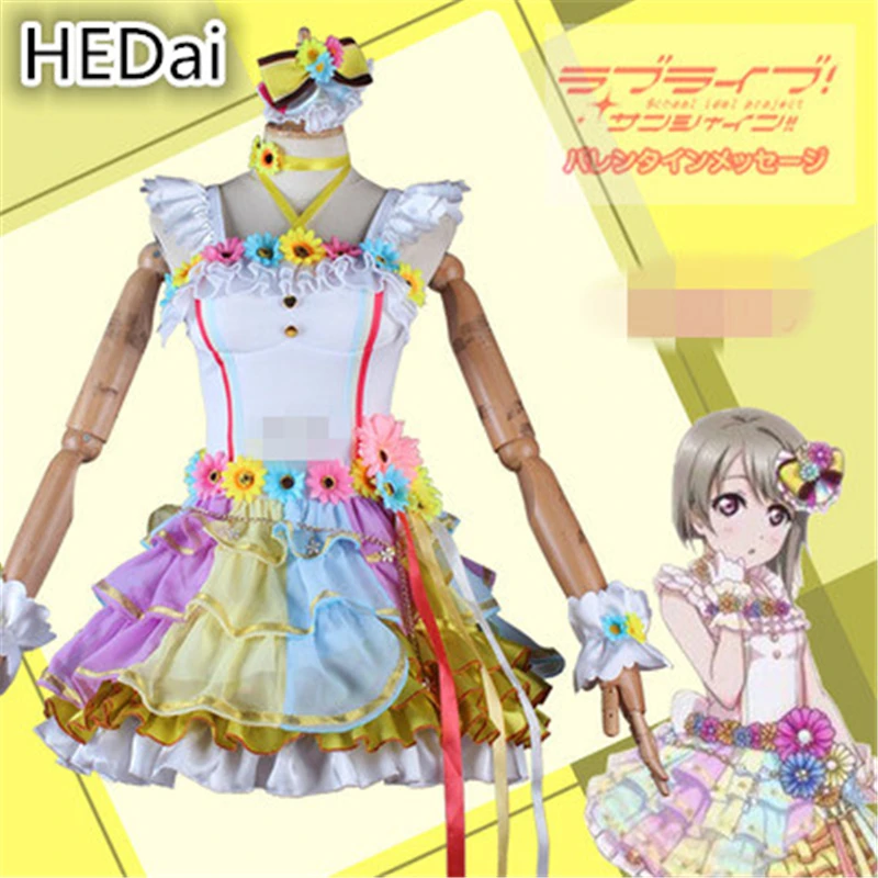 Индивидуальный размер LoveLive! Идеальный проект мечты Love You My Friends Uehara Ayumu Косплей Костюм Униформа женское платье комикс Косплей