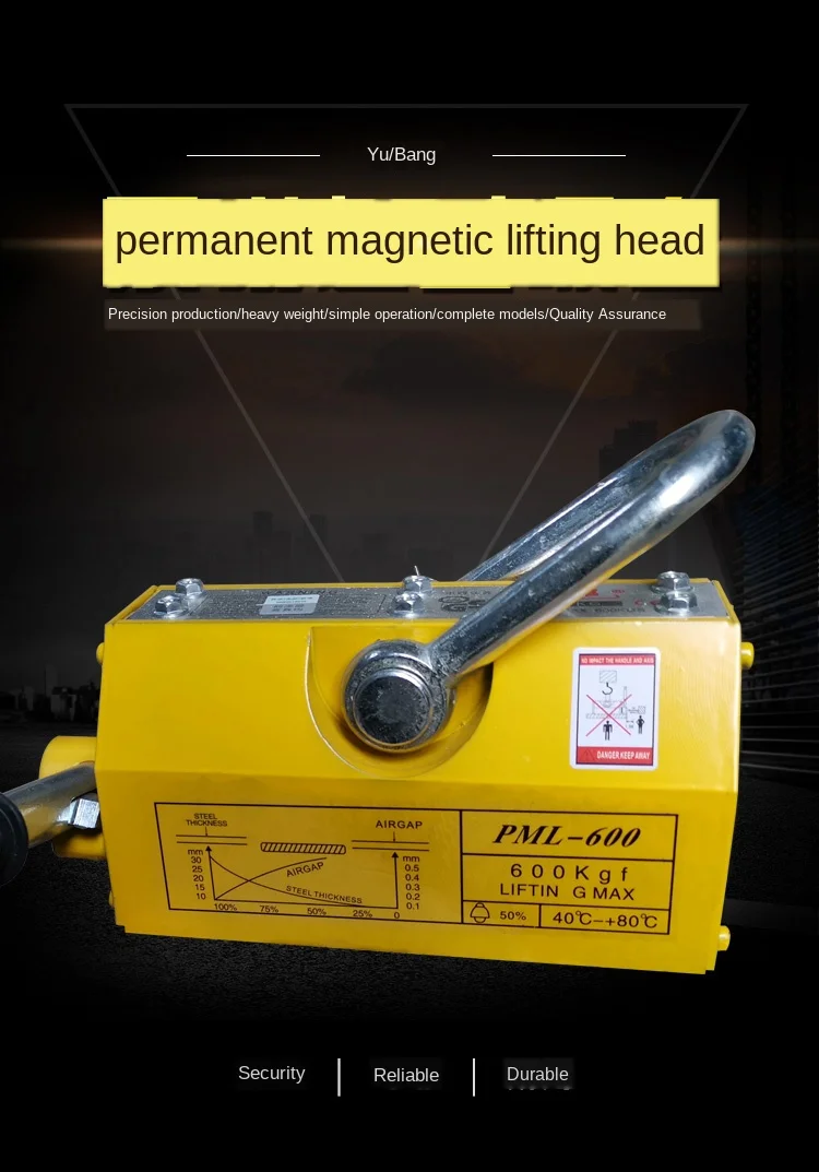 

Magnetic hoist hanging 600kg1t suction cup vacuum suspension hot pin Kit tool hot