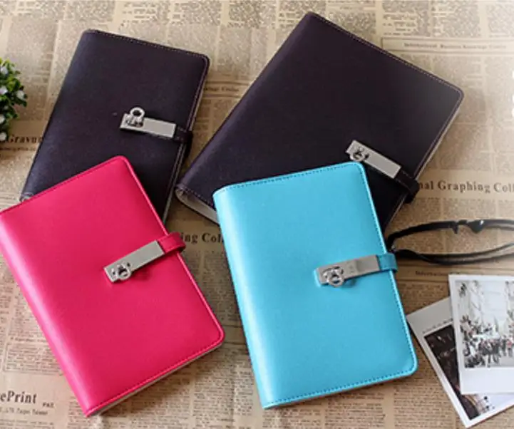 Carpeta de metal A5 A6 para diario, Bloc de notas con hojas sueltas rellenables, cuaderno, suministros escolares