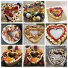 Heart Shape Cake Mold PET Plastic Cake Decorating Tools Confeitaria Maker Useful Baking Accessories 6/8/10/12/14inch ► Photo 3/6