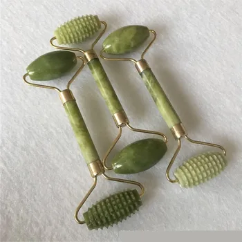 

Roller Face Tool Natural Stone Double Facial Lift Artificial Jade slimming Natural Jade Guasha Scraper Face Massage Roller