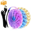 Tira de luz LED USB de 5V 1M 2M 3M 4M 5M blanco cálido/Blanco/RGB tira de LED 2835 iluminación de fondo de TV decoración de luces de hadas. ► Foto 1/6