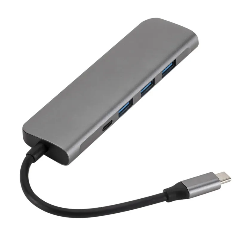 5 в 1 3Usb 3,0 тип-c концентратор+ 4K видео Hdmi+ Pd питание от VGA Адаптера Thunderbolt 3 PD конвертер Fr Macbook