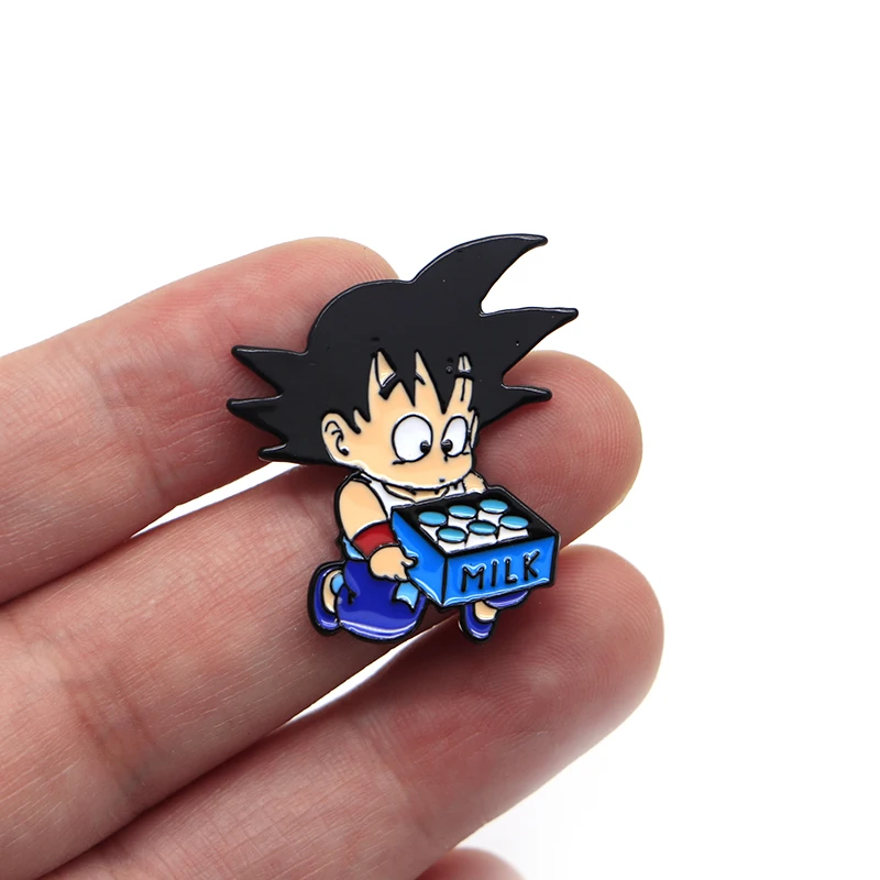 Anime Dragon Ball Cosplay Son Goku Brooch Alloy Prop Fans Collection Halloween Stage Prop Gift Drop Ship