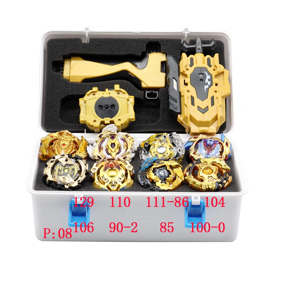 08 Beyblade Burst B148 B150 Bey Blade игрушка из металла Funsion Bayblade набор коробка для хранения с ручкой пусковая пластиковая коробка игрушки для детей - Цвет: 08