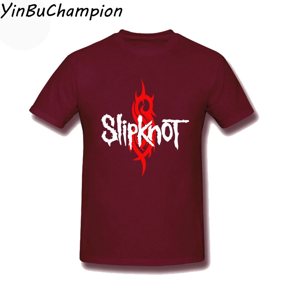 Смешные мужские рок-группа Slipknot Футболка Slim Fit Black Camiseta Masculina индивидуальные хлопковые мужские Футболки Уличная футболка 3XL - Цвет: 1