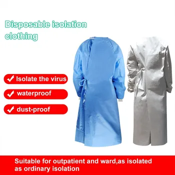 

Unisex Protective Isolation Clothing Anti-static Waterproof Anti-fog Dust-proof Protective Coveralls Disposable Factory Hospital