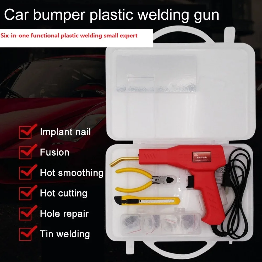 

50W Car Bumper Repair Welding Gun Welder Hot Stapler Welding Machin Kit Welding Repairing Tool Hot Staplers Soldering Iron Kit
