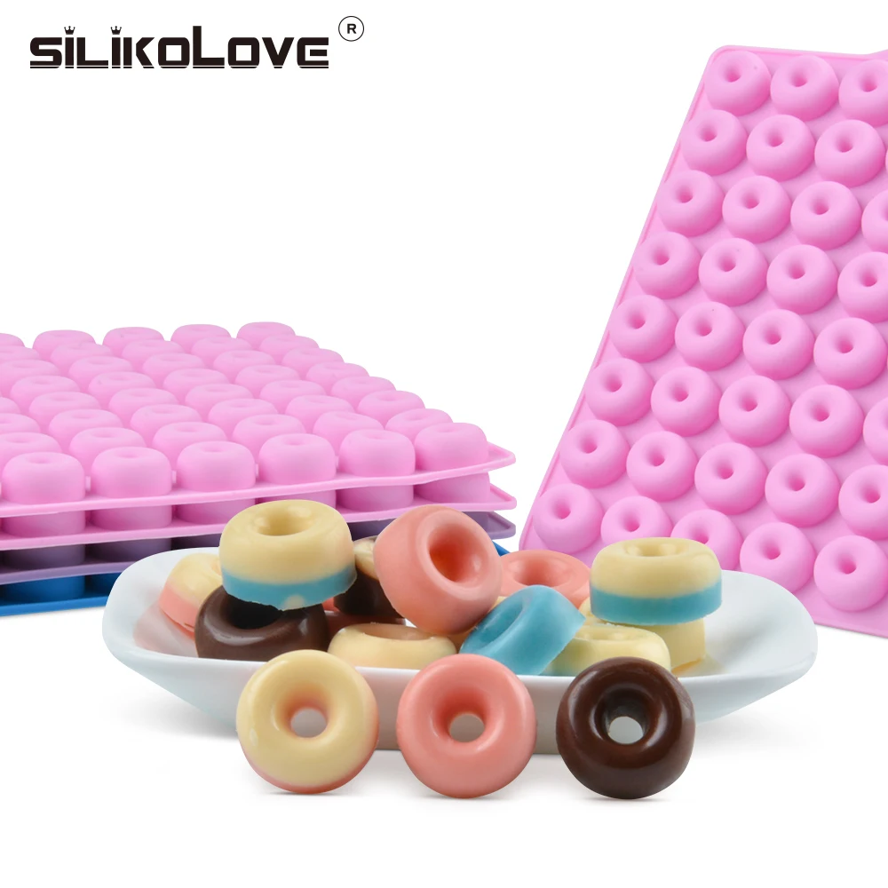 SILIKOLOVE 64 полости DIY Круг силиконовый Choolate форма для выпечки торта украшения инструменты желе конфеты круг формы