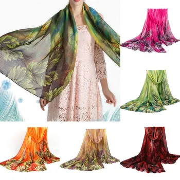 

Luxury Pure Silk Scarf Shawl Women Spring Autumn Long Scarves Ladies Brand Neck Scarf luxury ladies retro scarfs