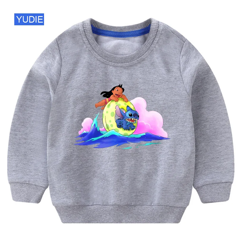 sweatshirt gray Свитер для маленьких девочек; милый свитер для маленьких детей; осенний Топ для маленьких детей; костюм для маленьких девочек; сезон осень-зима; Милая одежда с героями мультфильмов; 3T - Цвет: sweatshirt gray