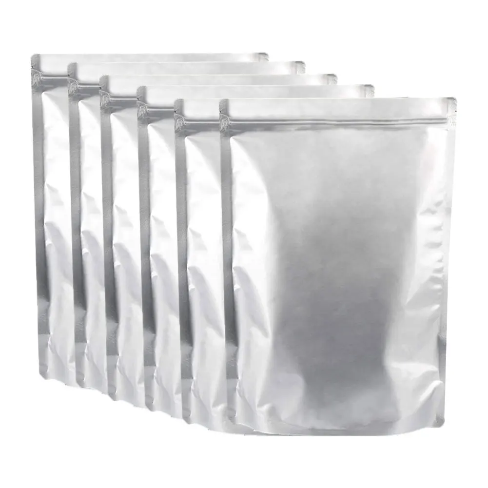 50PCS Mylar Foil Sealer Vacuum Bag Silver Aluminum Storage Pack