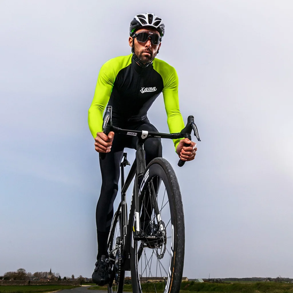 Tuta invernale in Lycra da Ciclismo Xama manica lunga/pantalone tuta intera  Bisiklet formasova Takım Mono Ciclismo Invierno tuta|Cycling Sets| -  AliExpress