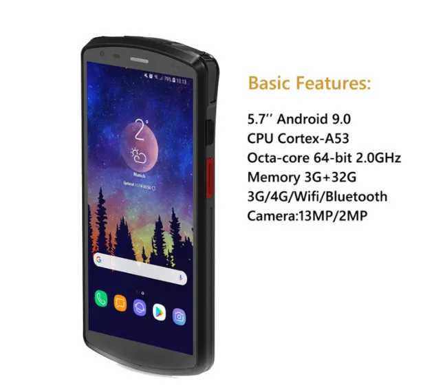 datalogic scanner Handheld Terminal Computer 5.7 Inch Android 9.0 PDA With 2D N6603 Barcode Scanner Large Battery WIFI 4G LTE scanners Scanners