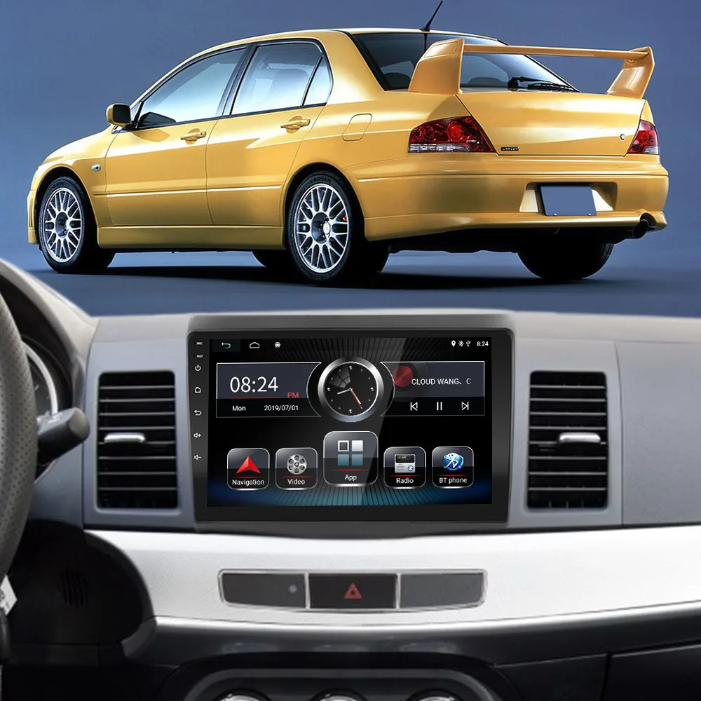 2G ram Android 9,0 автомобильный dvd мультимедиа для MITSUBISHI LANCER 2007 2008 2009 2010 2011 2012 2013 радио Gps навигация