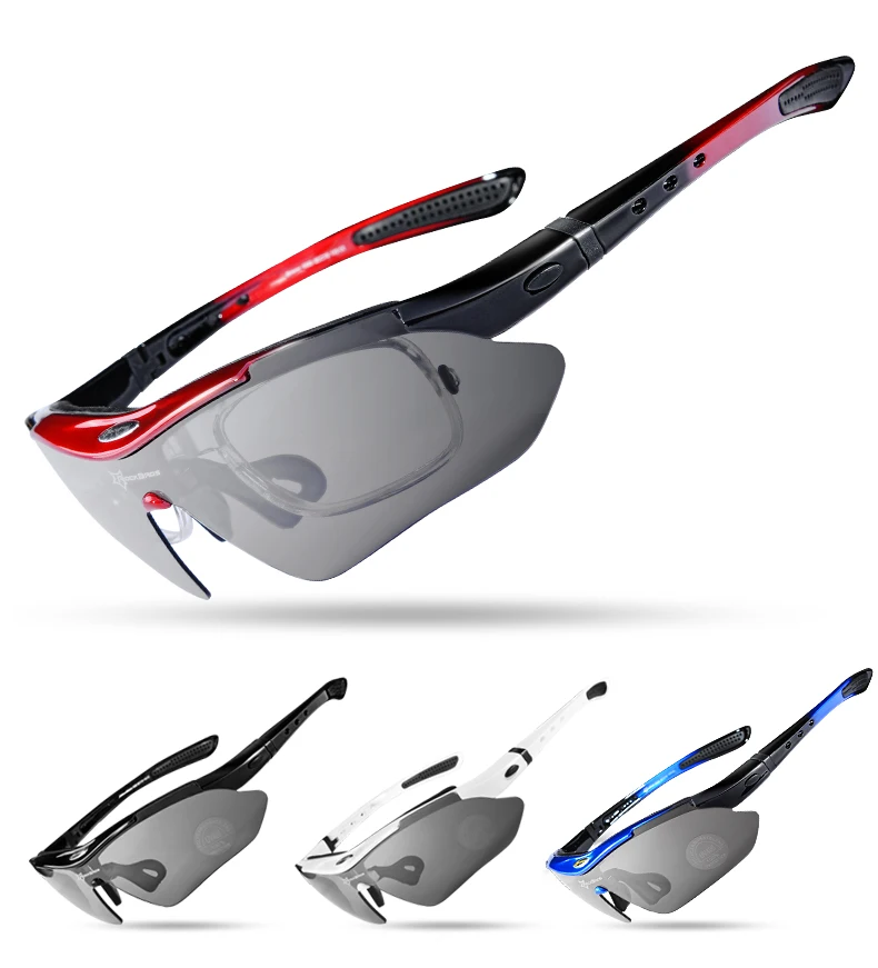 Rockbros, очки для велоспорта, поляризационные, 5 линз, для шоссейного велосипеда, очки для велоспорта, солнцезащитные очки для велоспорта, MTB, горный велосипед, велосипедные очки