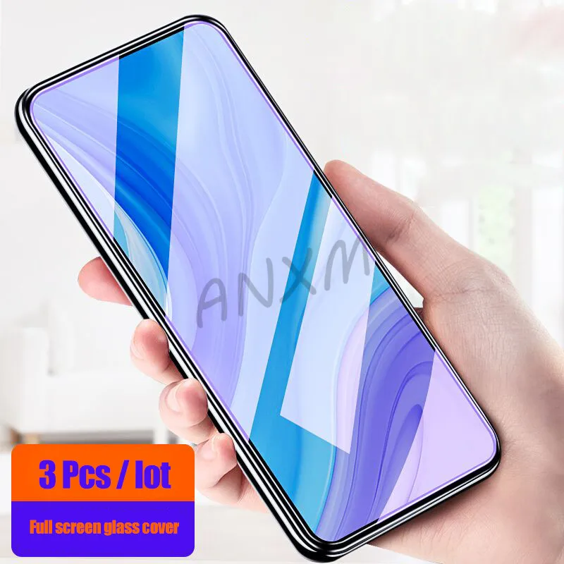 3 шт полное закаленное стекло для huawei Enjoy 9e 9s 10 Plus протектор экрана 9H анти Blu-Ray закаленное стекло для Enjoy 10 Plus 9s 9e