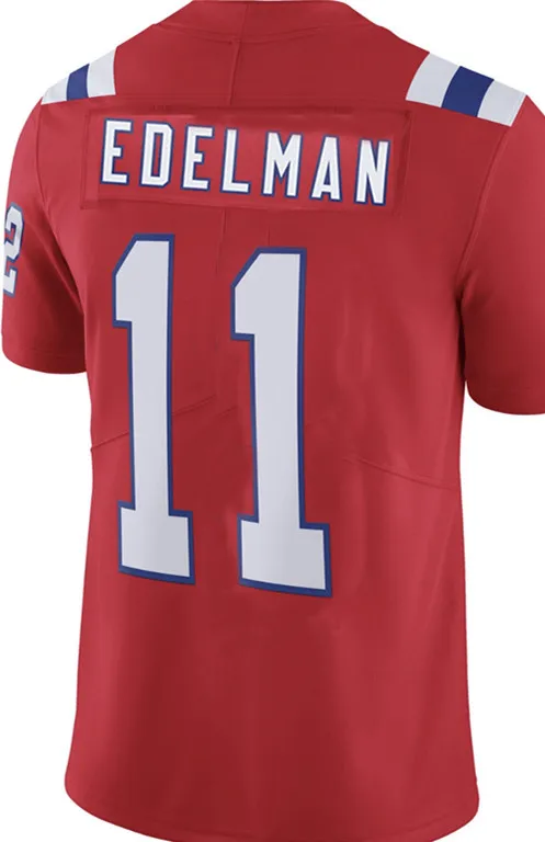 11 Julian Edelman Джерси 10 Josh Gordon 12 Tom Brady Mens 87 Rob Gronkowski 14 coks 92 Harrison майки - Цвет: Red