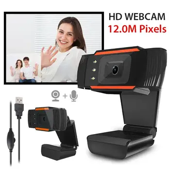 

HD Webcam Web Camera 30fps 640X480 PC Camera For PC Laptop Built-in Sound-absorbing Microphone USB 2.0 Video Record For Computer