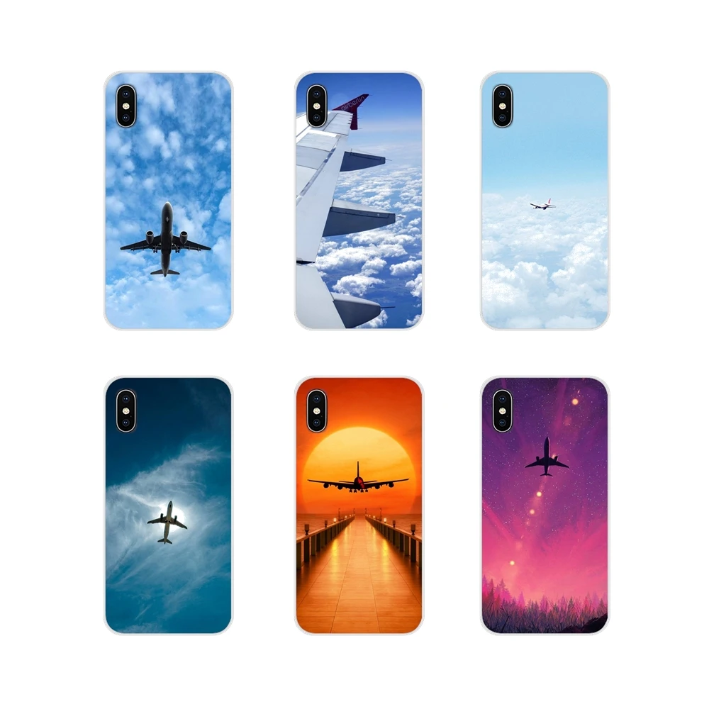 For Samsung Galaxy A3 A5 A7 A9 A8 Star A6 Plus 2018 2015 2016 2017 Airplane Plane fly travel cloud Accessories Phone Cases Cover | Мобильные