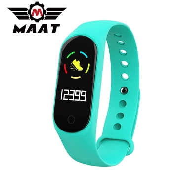 

MAAT Color Smart Bracelet Heart Rate Blood Pressure Health Waterproof Smart Watch M3s Bluetooth Watch Wrist Band Fitness Tracker