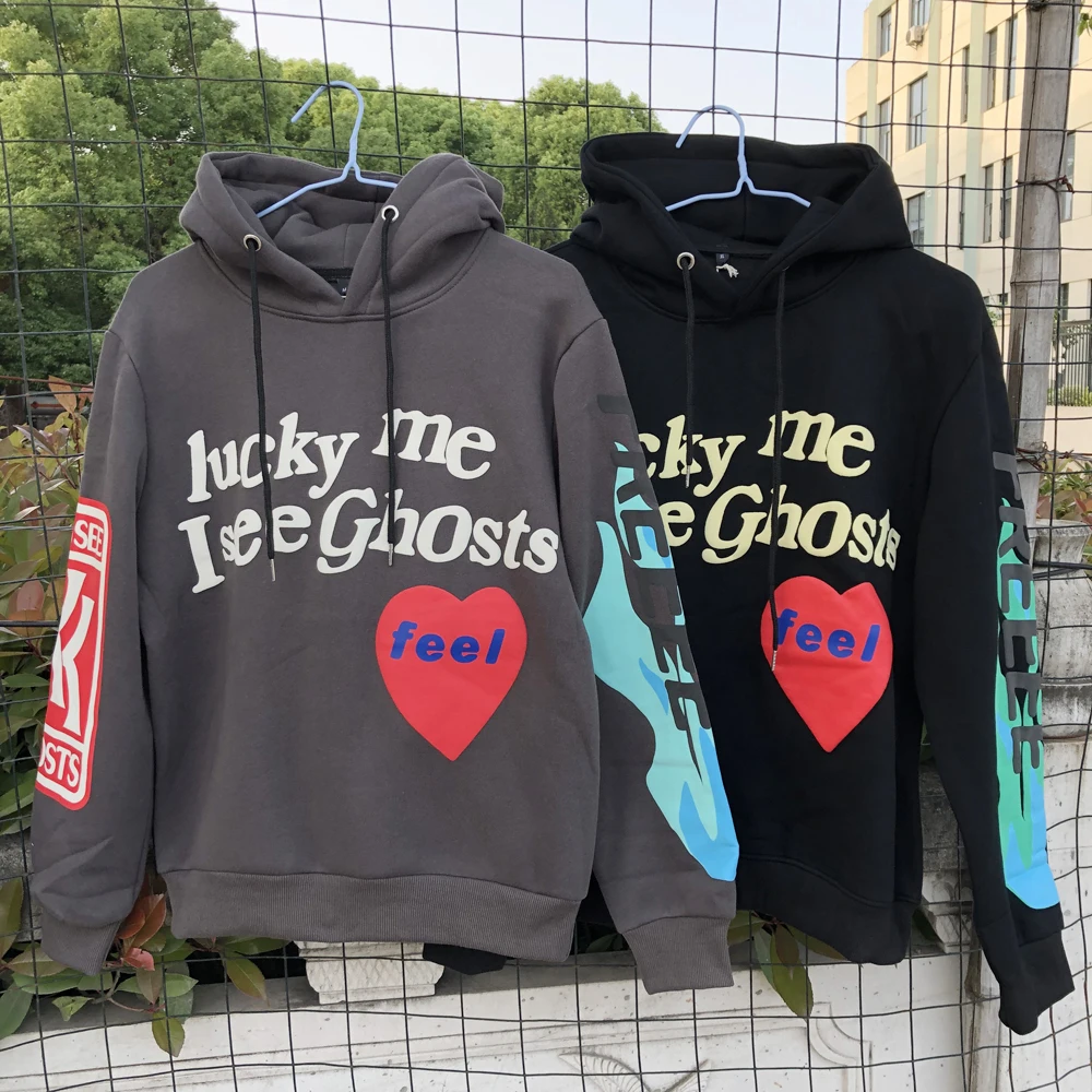 Kanye West Graffiti Letter Lucky Me I See Ghosts Hoodie