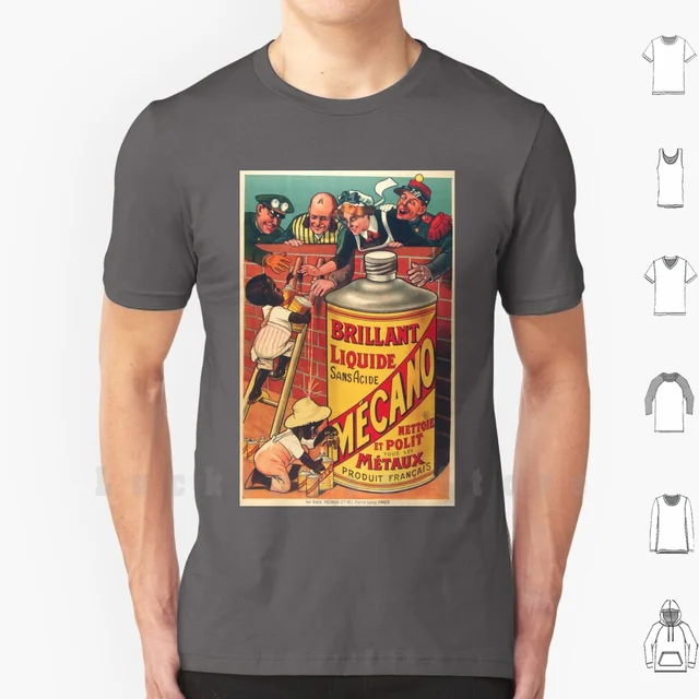manifestation dynamisk Udelade Vintage Poster Brilliant Liquide Mecano T Shirt Cotton Men DIY Print  Advertising Retro Tourism Tourist Travel Brilliant|T-Shirts| - AliExpress