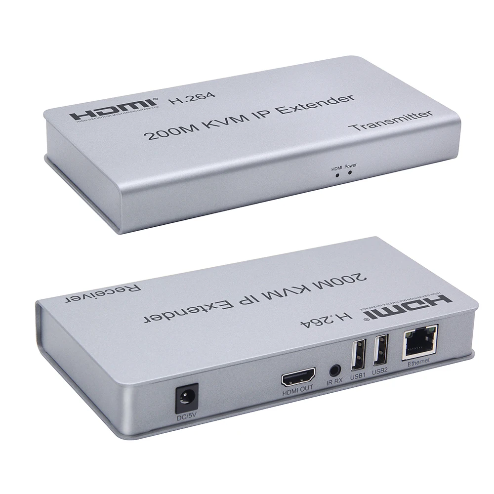 200 м HDMI удлинитель KVM IP RJ45 Ethernet сетевой кабель Cat5e Cat6 ПК к телевизору поддержка USB