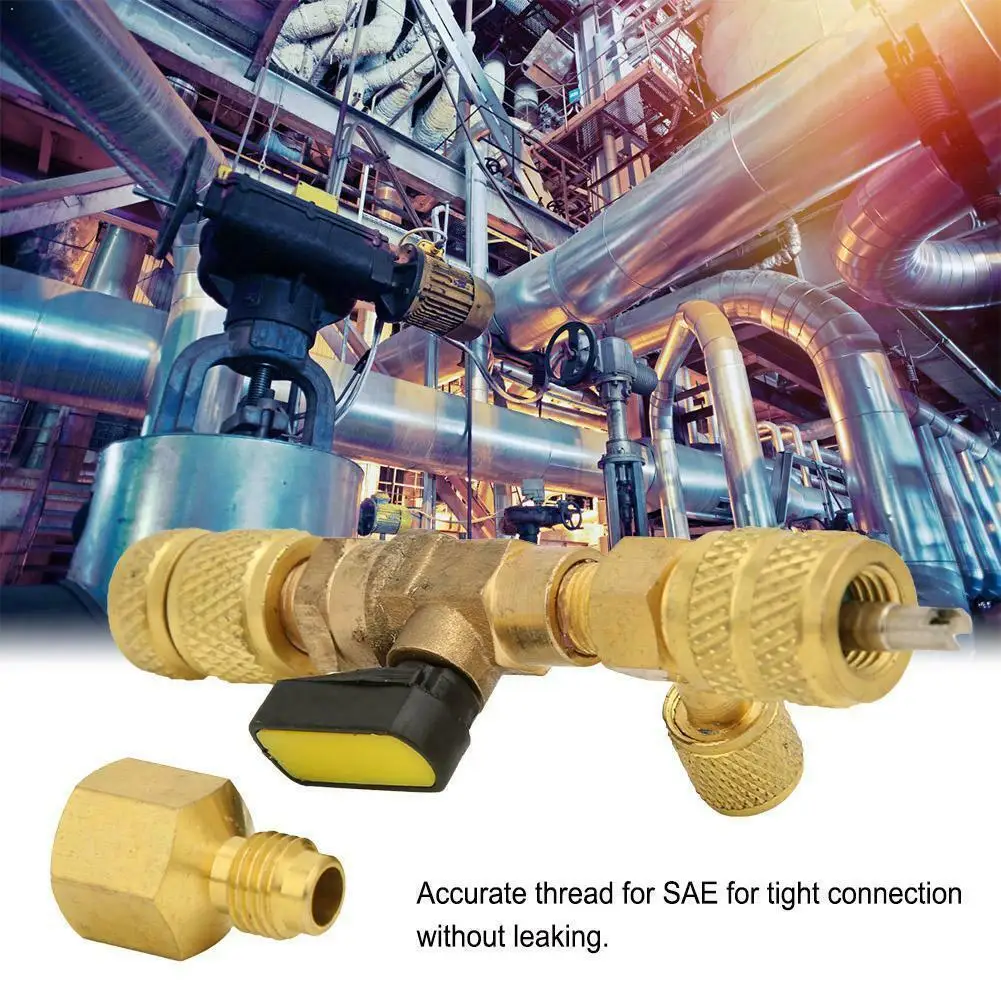 

Fluoride hose with ball valve R134 liquid refrigerant Hose joint conditioning fluoride pipe pipe air E5Y7