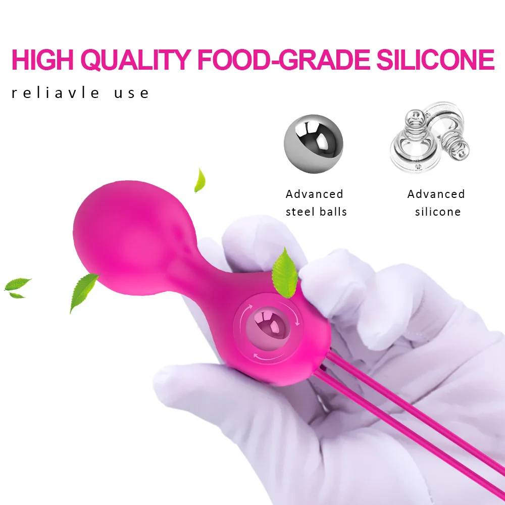 Kegel Ben Wa Ball Set Silicone Kegel Exercise Weights For Women_voghion.com