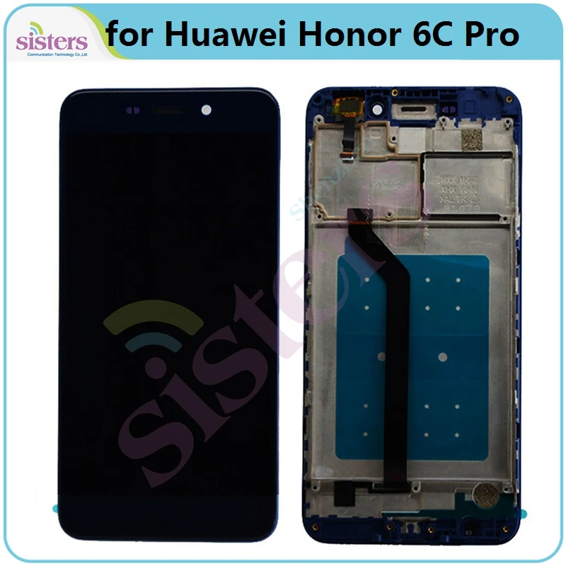 Blue with Frame Для huawei Honor 6C Pro ЖК-дисплей JMM-L22 JMM-AL10 AL00 TL00 ЖК-экран 6CPro ЖК-дисплей с рамкой сенсорный экран дигитайзер - Цвет: Blue with Frame