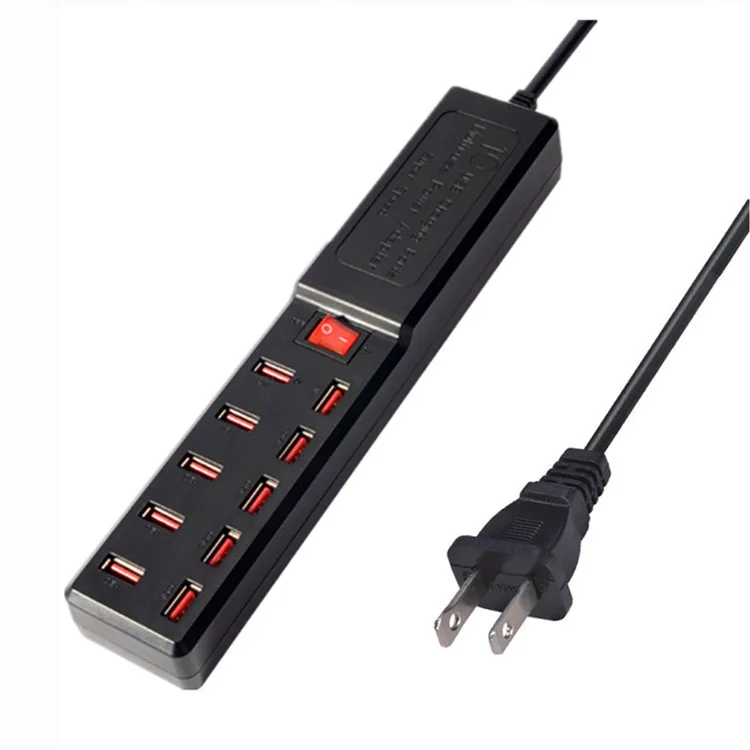 Yulass зарядное устройство для путешествий 5 в США, ЕС, Великобритания, AU Plug 10 usb портов последняя модель Универсальное зарядное устройство для планшета