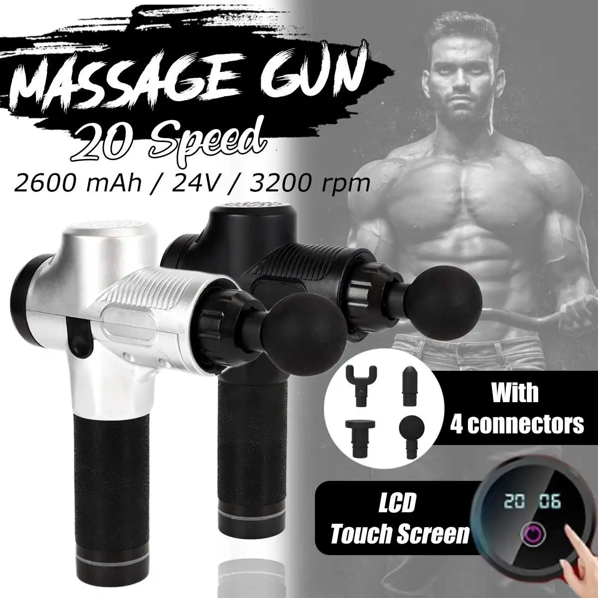 

24v touch screen massage gu.n muscle massager training muscle pain management exercise bo.dy relaxation weight loss shaping pain